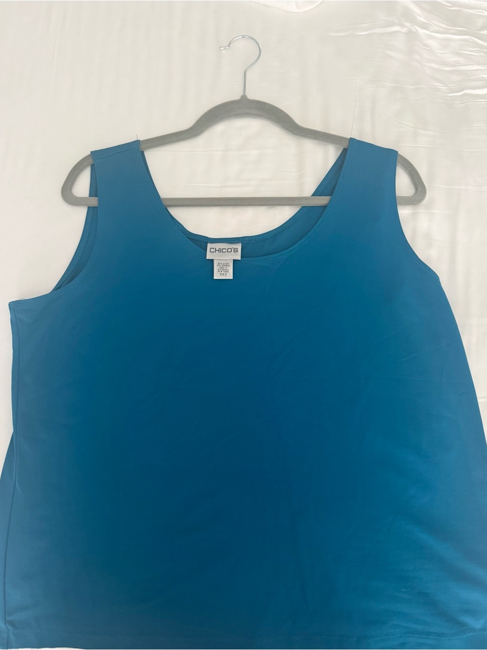Chico's Women's Teal Sleeveless Tank Top